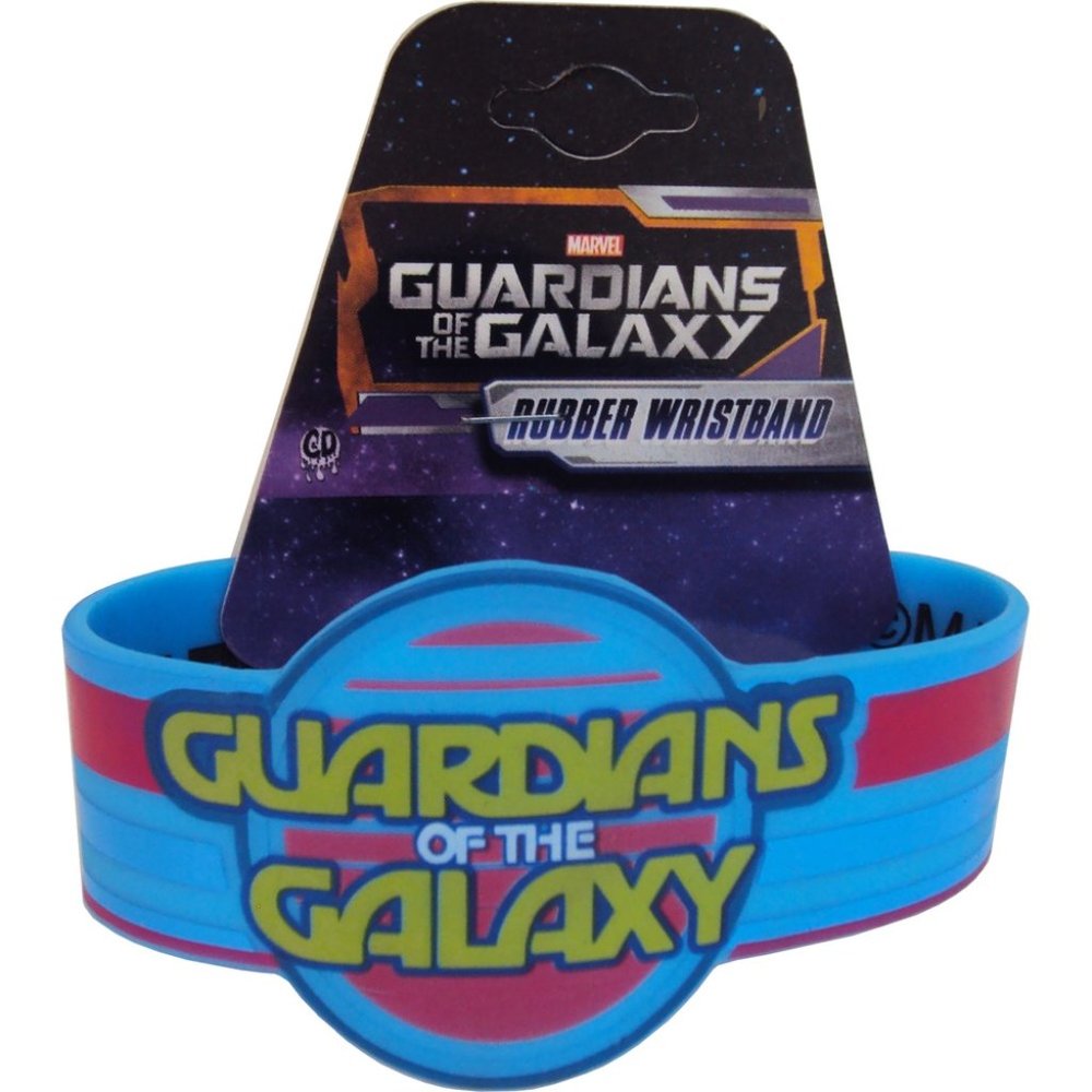 Guardians Of The Galaxy: Neon Logo Rubber Wristband